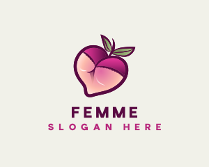 Feminine Lingerie Peach logo design