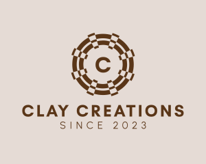 Pottery - Geometric Target Circle logo design