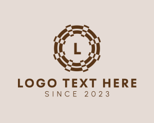 Letter - Geometric Target Circle logo design
