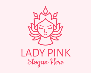 Flower Lady Beauty logo design