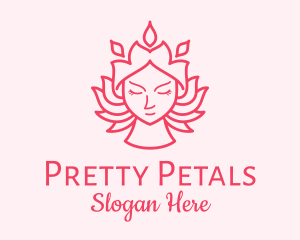 Flower Lady Beauty logo design