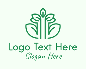 Minimalist Tree Plant  Logo