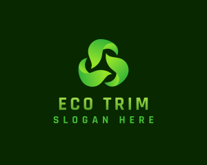 Leaf Eco Recycle logo design