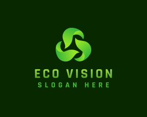 Leaf Eco Recycle logo design