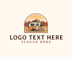Trailer - Adventure Trailer Caravan logo design