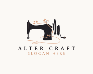 Tailor Sewing Machine logo design