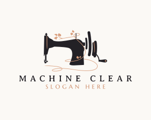 Tailor Sewing Machine logo design