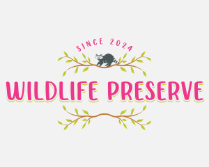 Raccoon Nature Wildlife logo design