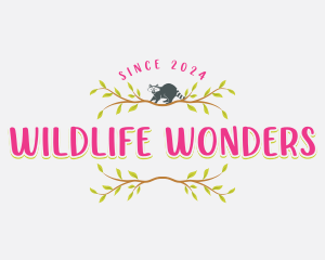 Raccoon Nature Wildlife logo design