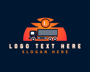 Shipping - Truck Delivery Logistics logo design