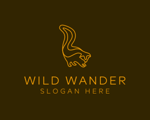 Wild Squirrel Wildlife logo design