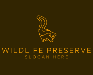 Wild Squirrel Wildlife logo design