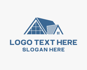 Construction - House Roofing Service logo design