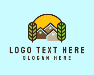 Lodging - House Realty Village logo design