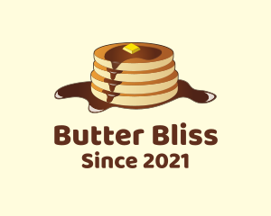 Butter - Pancake Hotcakes Syrup logo design