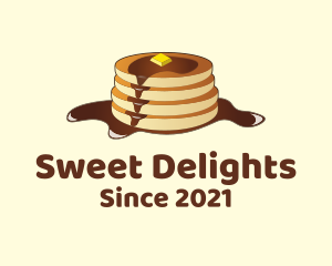 Crepe - Pancake Hotcakes Syrup logo design