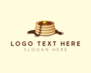 Buckwheat Pancakes - Sweet Pancake Breakfast logo design