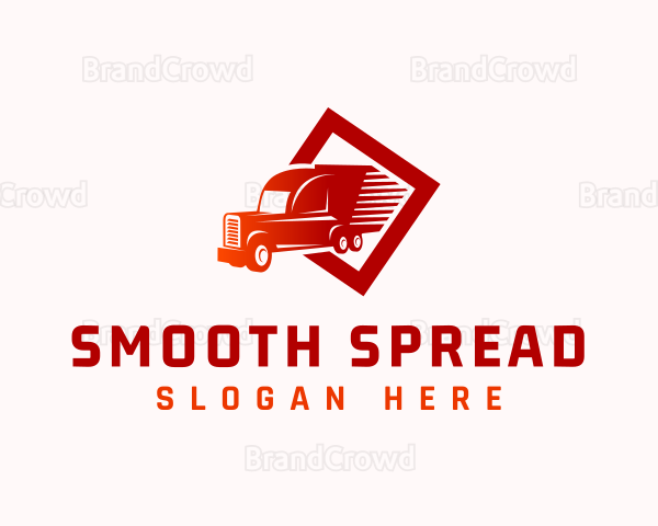 Fast Delivery Truck Logo