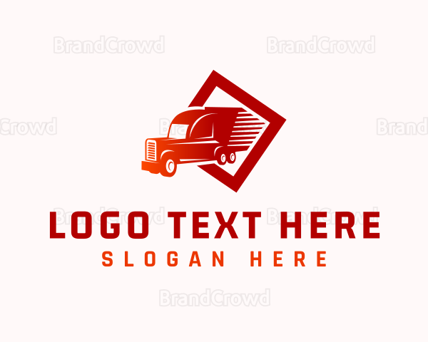 Fast Delivery Truck Logo