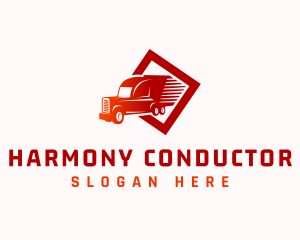 Fast Delivery Truck Logo