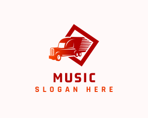 Fast Delivery Truck Logo