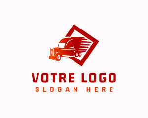 Logistics - Fast Delivery Truck logo design