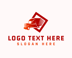 Courier - Fast Delivery Truck logo design
