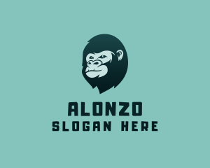 Gorilla Character Head logo design