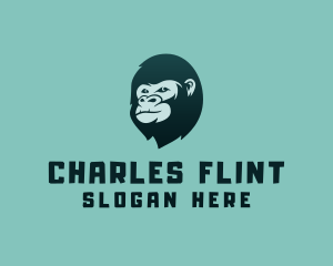 Gorilla Character Head logo design