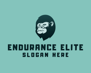 Gorilla Character Head logo design