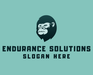 Gorilla Character Head logo design