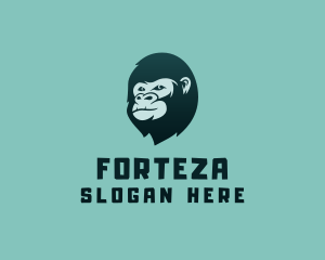 Gorilla Character Head logo design