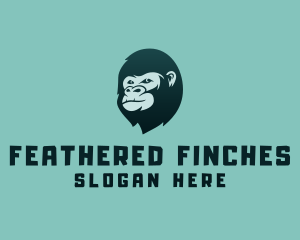 Gorilla Character Head logo design