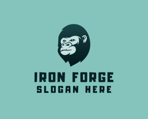 Gorilla Character Head logo design