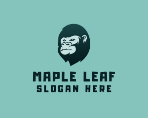 Gorilla Character Head logo design