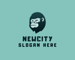 Gorilla Character Head logo design