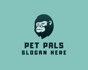 Gorilla Character Head logo design