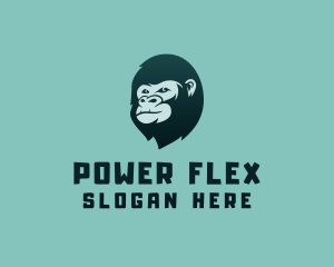 Gorilla Character Head logo design