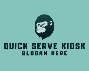 Gorilla Character Head logo design