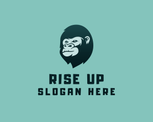 Gorilla Character Head logo design