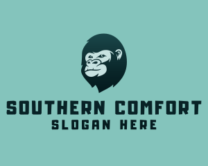 Gorilla Character Head logo design