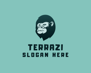 Gorilla Character Head logo design