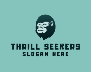 Gorilla Character Head logo design