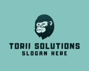 Gorilla Character Head logo design