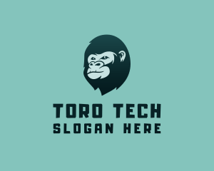 Gorilla Character Head logo design