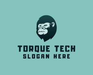 Gorilla Character Head logo design