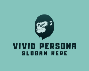 Character - Gorilla Character Head logo design