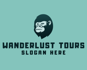 Gorilla Character Head logo design