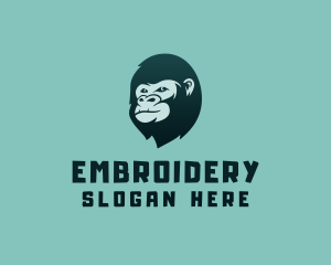 Gorilla Character Head logo design