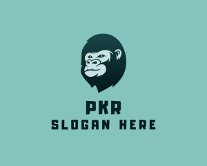 Gorilla Character Head logo design